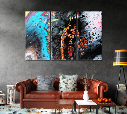 Abstract Multicolor Art Print on Canvas-Canvas Print-CetArt-1 Panel-24x16 inches-CetArt