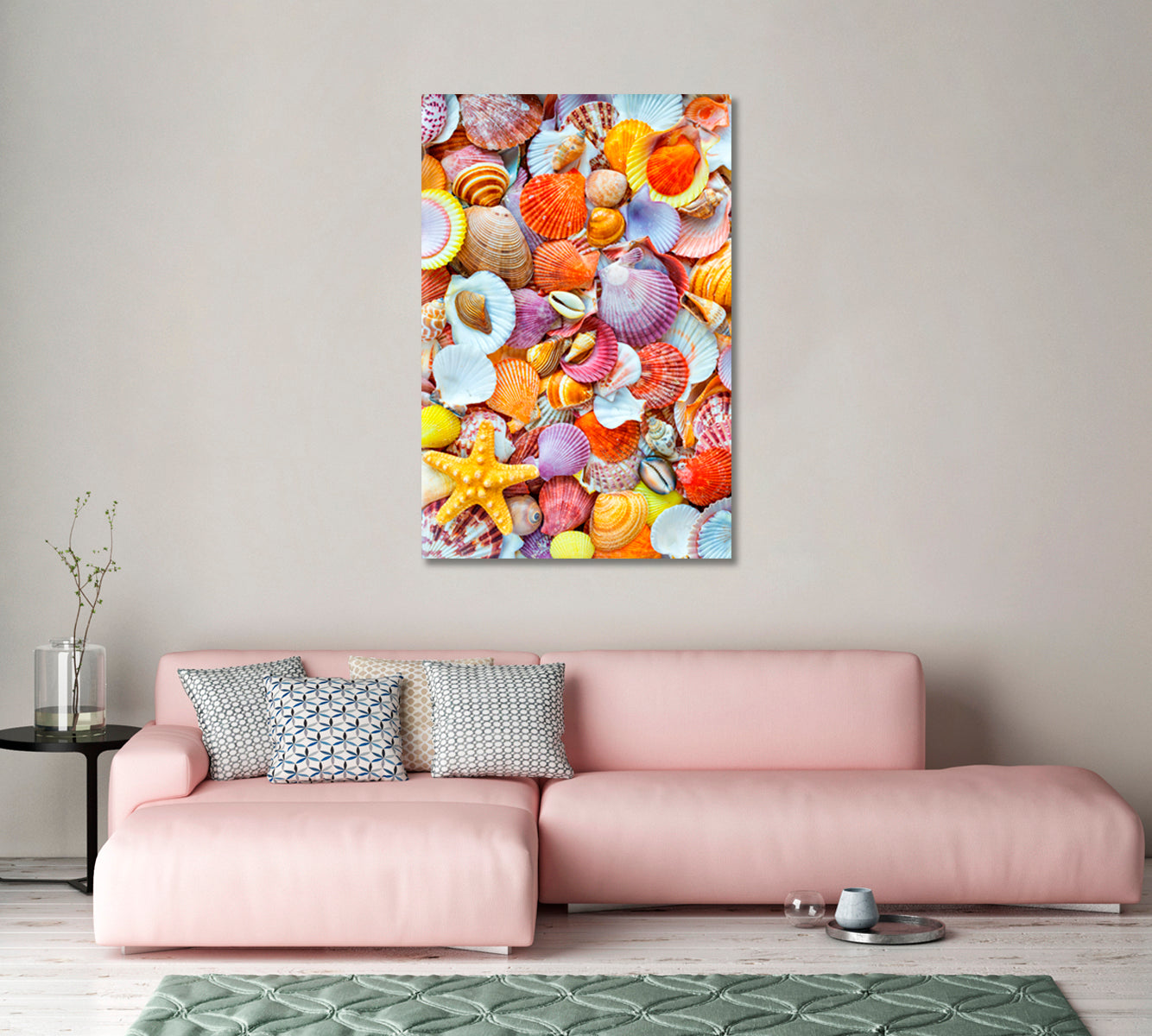 Amazing Seashells Wall Art Home Decor-Canvas Print-CetArt-1 panel-16x24 inches-CetArt