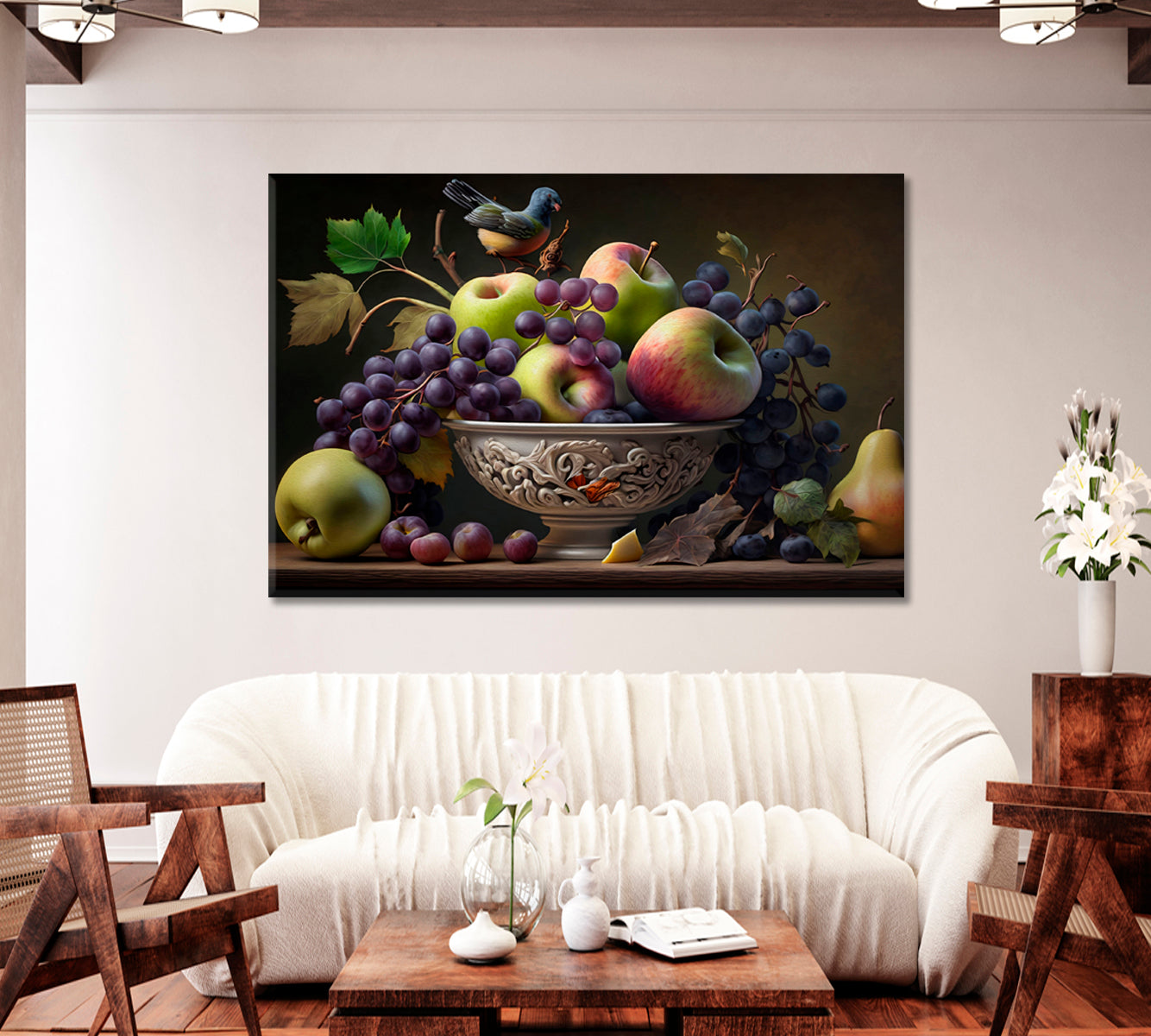 Apple Still Life Wall Art-Canvas Print-CetArt-1 Panel-24x16 inches-CetArt