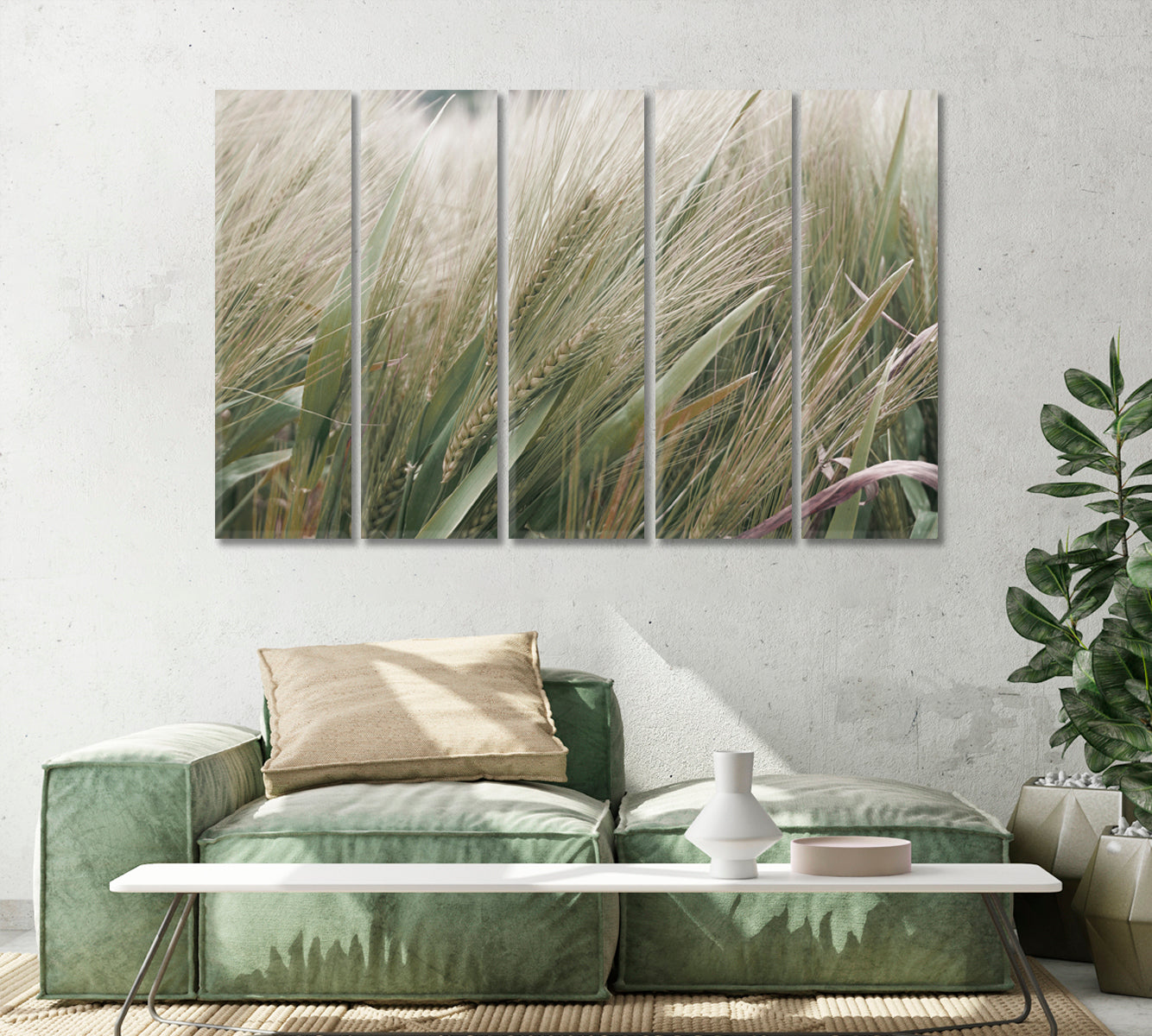 Barley Canvas Home Wall Art Decor-Canvas Print-CetArt-1 Panel-24x16 inches-CetArt