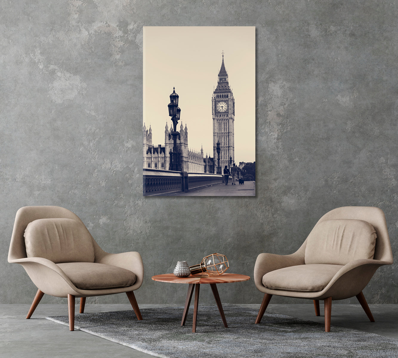 Big Ben Canvas Home Wall Art Decor-Canvas Print-CetArt-1 panel-16x24 inches-CetArt