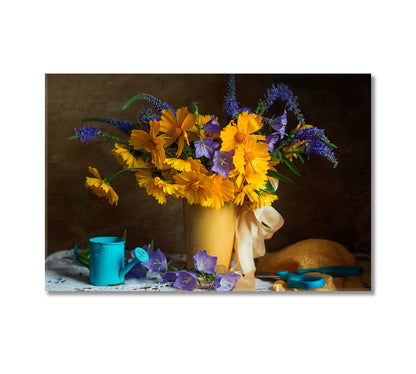 Summer Flowers Still Life Canvas Print-Canvas Print-CetArt-1 Panel-24x16 inches-CetArt