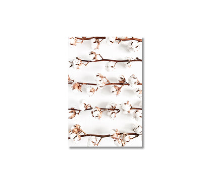 Cotton Branches Trendy Wall Decor-Canvas Print-CetArt-1 panel-16x24 inches-CetArt