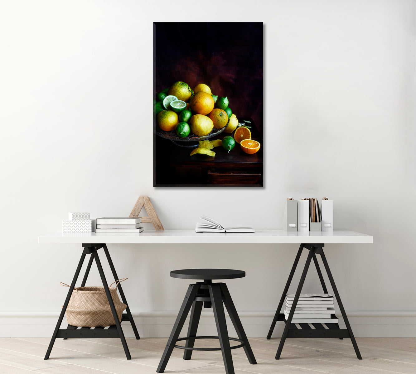 Citrus Still Life High Quality Canvas-Canvas Print-CetArt-1 panel-16x24 inches-CetArt