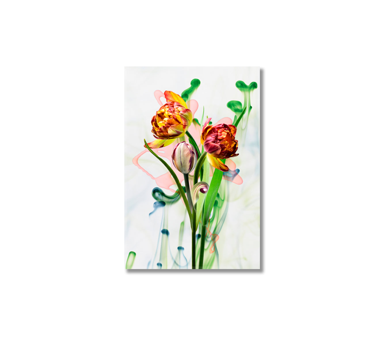 Spring Flowers Canvas Home Wall Art-Canvas Print-CetArt-1 panel-16x24 inches-CetArt