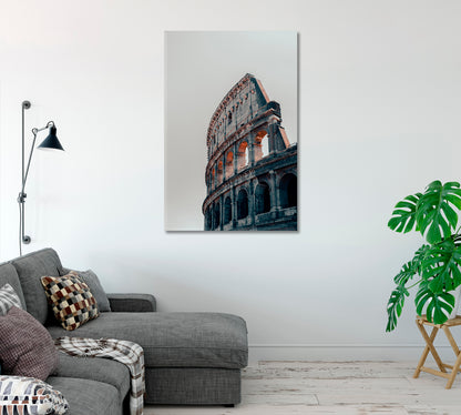 Rome Colosseum Wall Canvas Art Print-Canvas Print-CetArt-1 panel-16x24 inches-CetArt