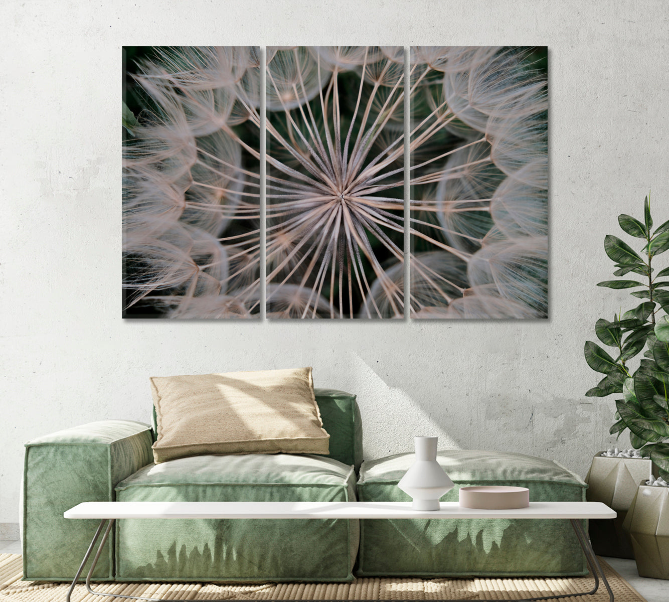 Delicate Dandelion Wall Decor Canvas-Canvas Print-CetArt-1 Panel-24x16 inches-CetArt