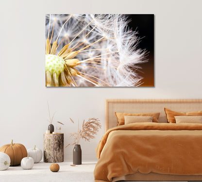 Dandelion Seeds Print Decor Wall Art-Canvas Print-CetArt-1 Panel-24x16 inches-CetArt