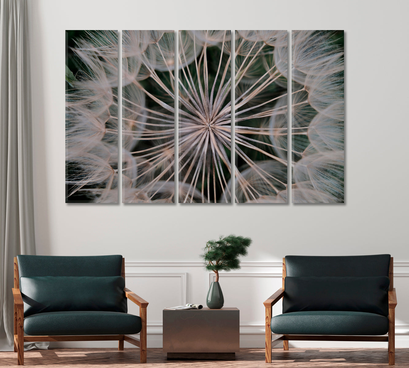 Delicate Dandelion Wall Decor Canvas-Canvas Print-CetArt-1 Panel-24x16 inches-CetArt