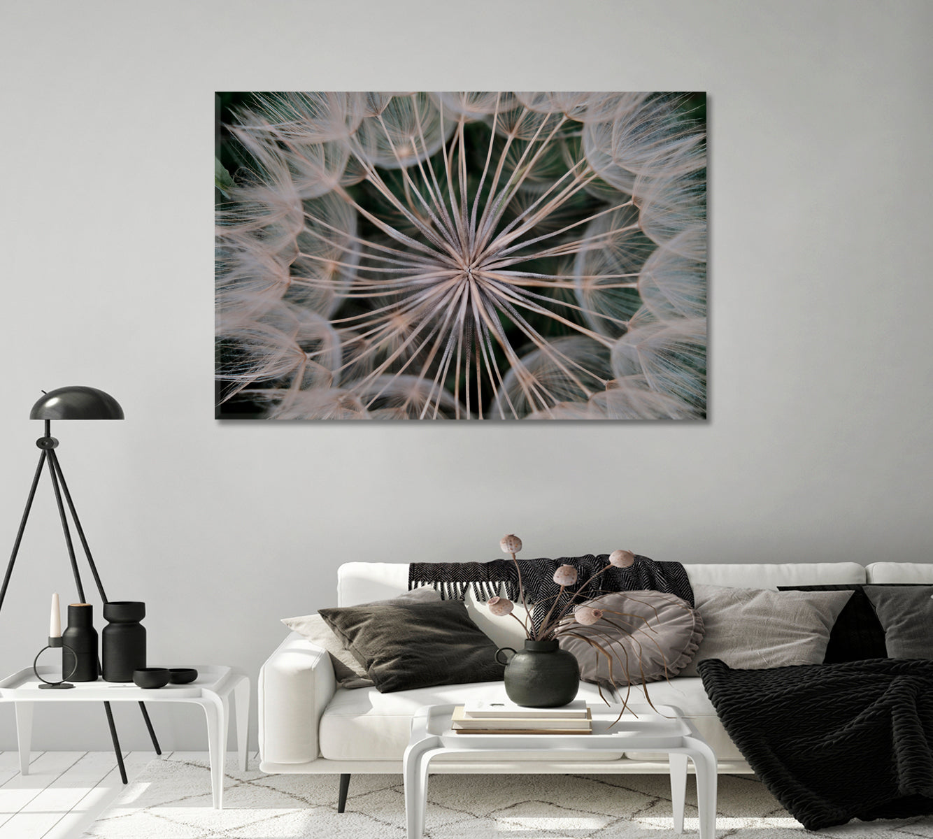 Delicate Dandelion Wall Decor Canvas-Canvas Print-CetArt-1 Panel-24x16 inches-CetArt