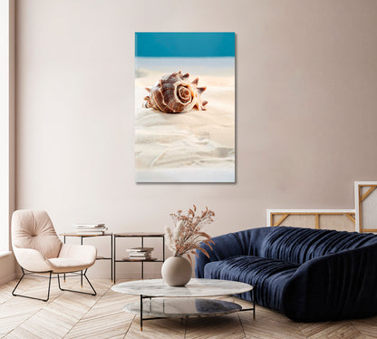 Beautiful Sea Shell Giclee Art Decor-Canvas Print-CetArt-1 panel-16x24 inches-CetArt