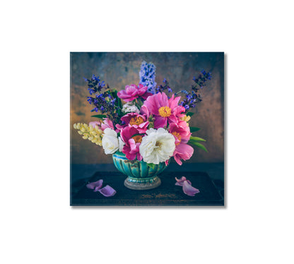 Beautiful Still Life Bouquet Wall Art-Canvas Print-CetArt-1 panel-12x12 inches-CetArt