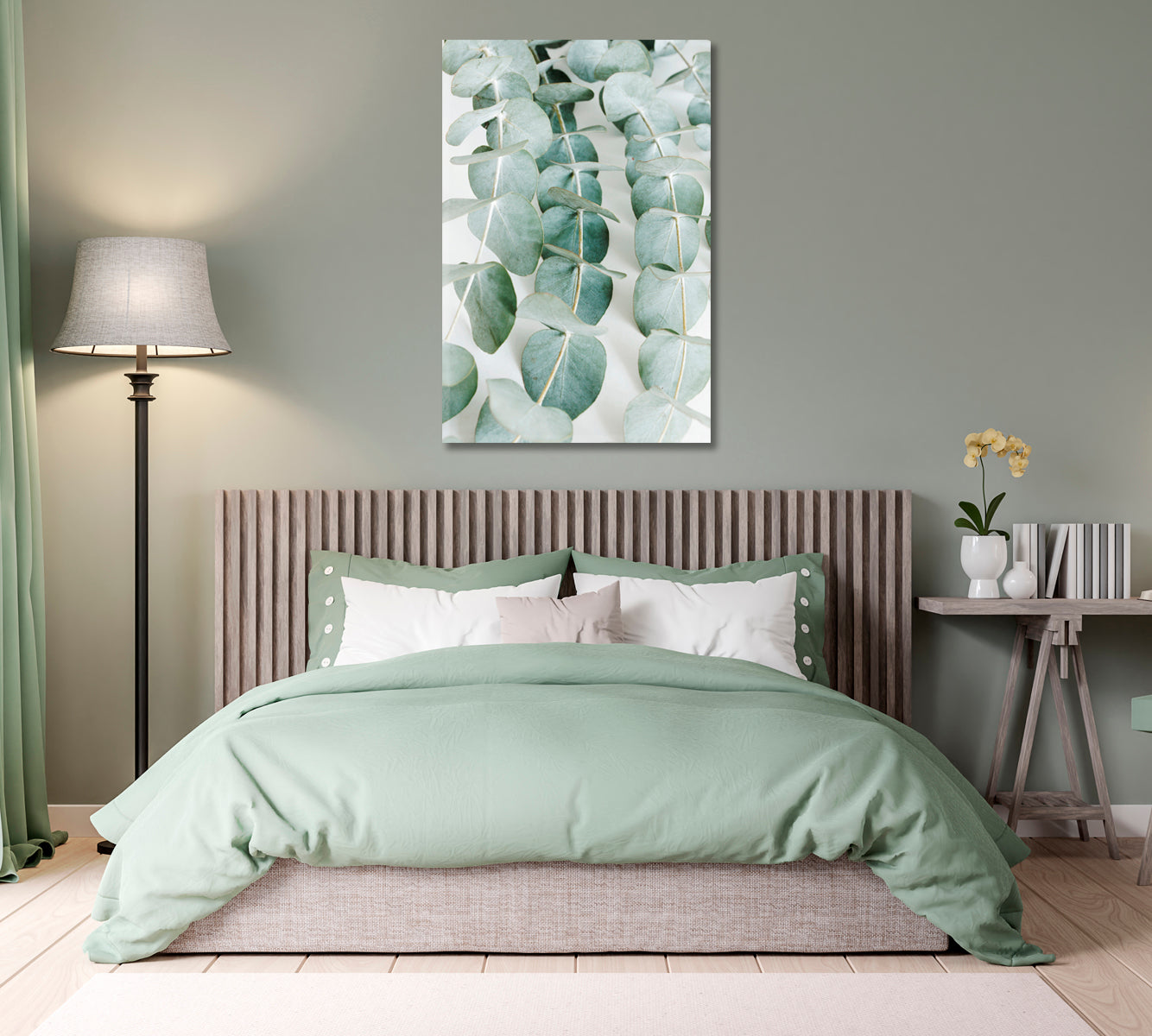 Eucalyptus Leaves Canvas Art Home Decor-Canvas Print-CetArt-1 panel-16x24 inches-CetArt