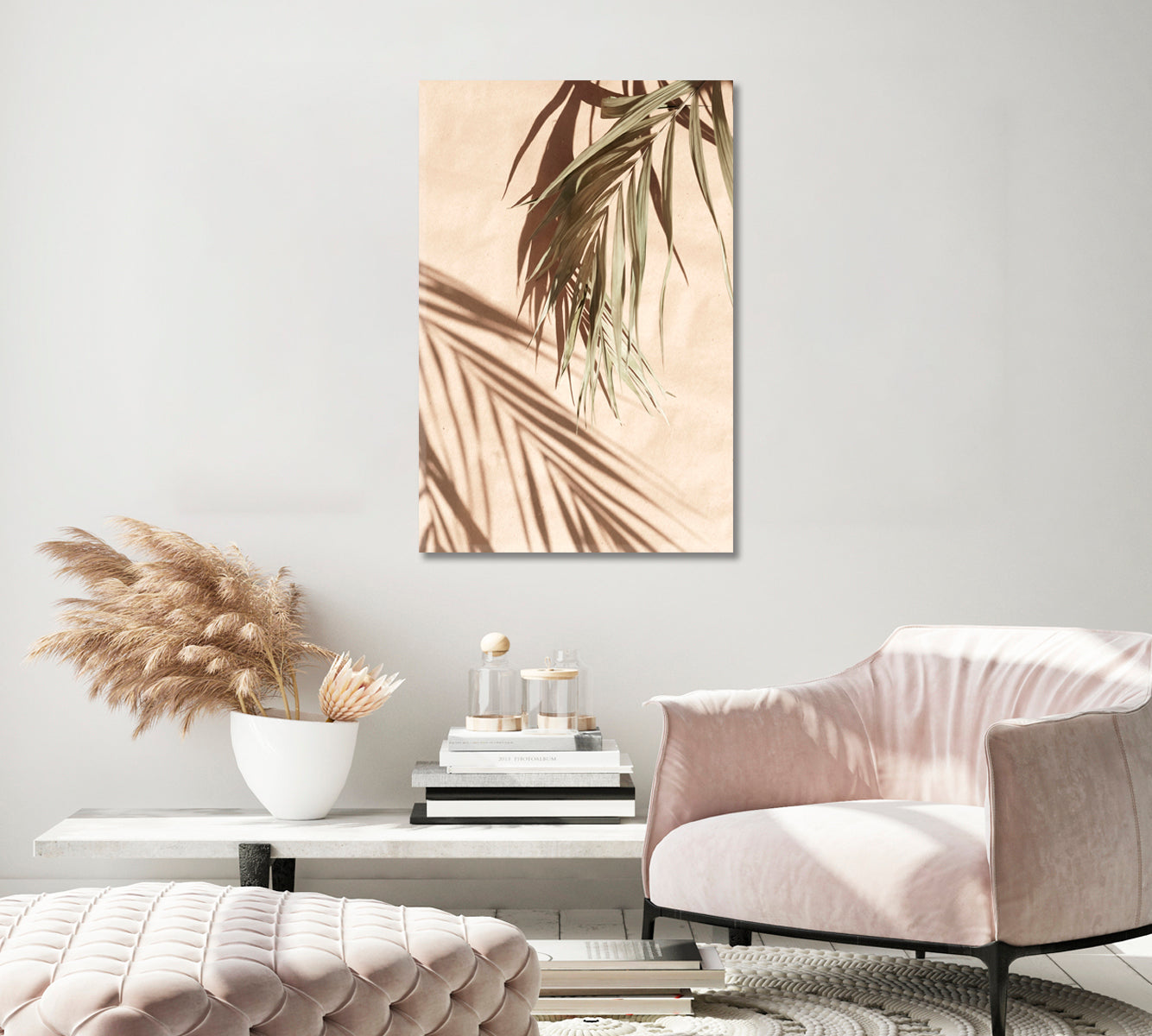 Palm Leaves Wall Art Home Decor Prints-Canvas Print-CetArt-1 panel-16x24 inches-CetArt