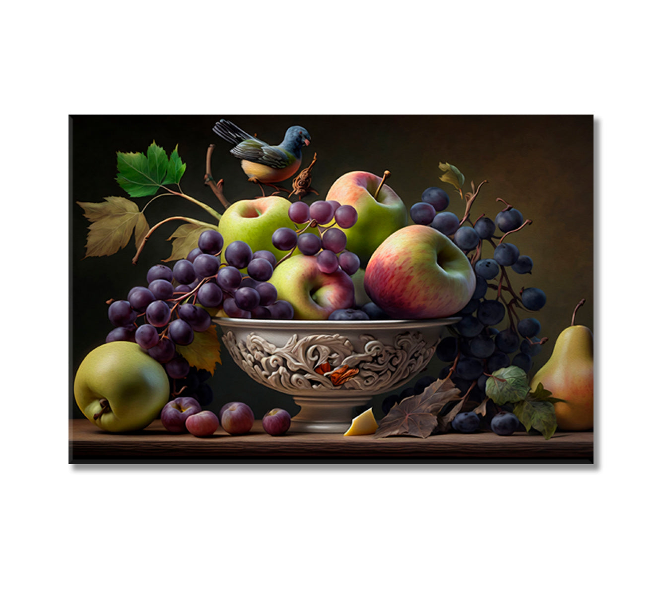 Apple Still Life Wall Art-Canvas Print-CetArt-1 Panel-24x16 inches-CetArt