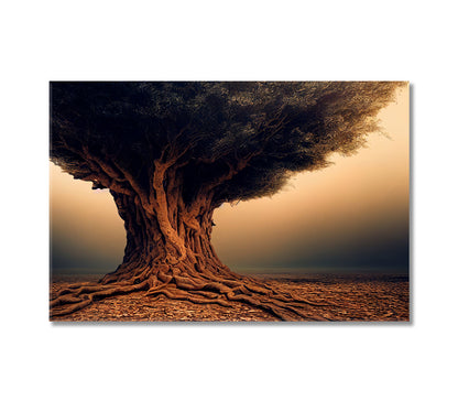 Impressive Large Tree Canvas Art Print-Canvas Print-CetArt-1 Panel-24x16 inches-CetArt