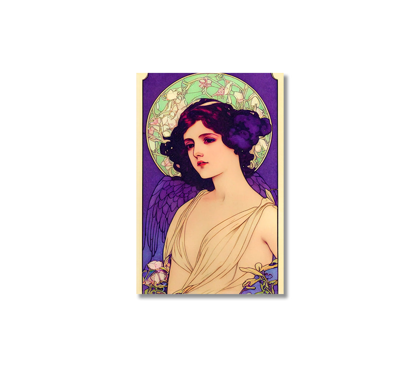 Beautiful Angel Wall Canvas Art Print-Canvas Print-CetArt-1 panel-16x24 inches-CetArt