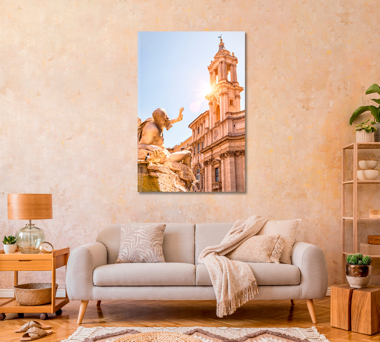 Church of Sant'Agnese in Rome Canvas Print-Canvas Print-CetArt-1 panel-16x24 inches-CetArt