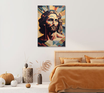 Jesus Christ Canvas Interior Design-Canvas Print-CetArt-1 panel-16x24 inches-CetArt