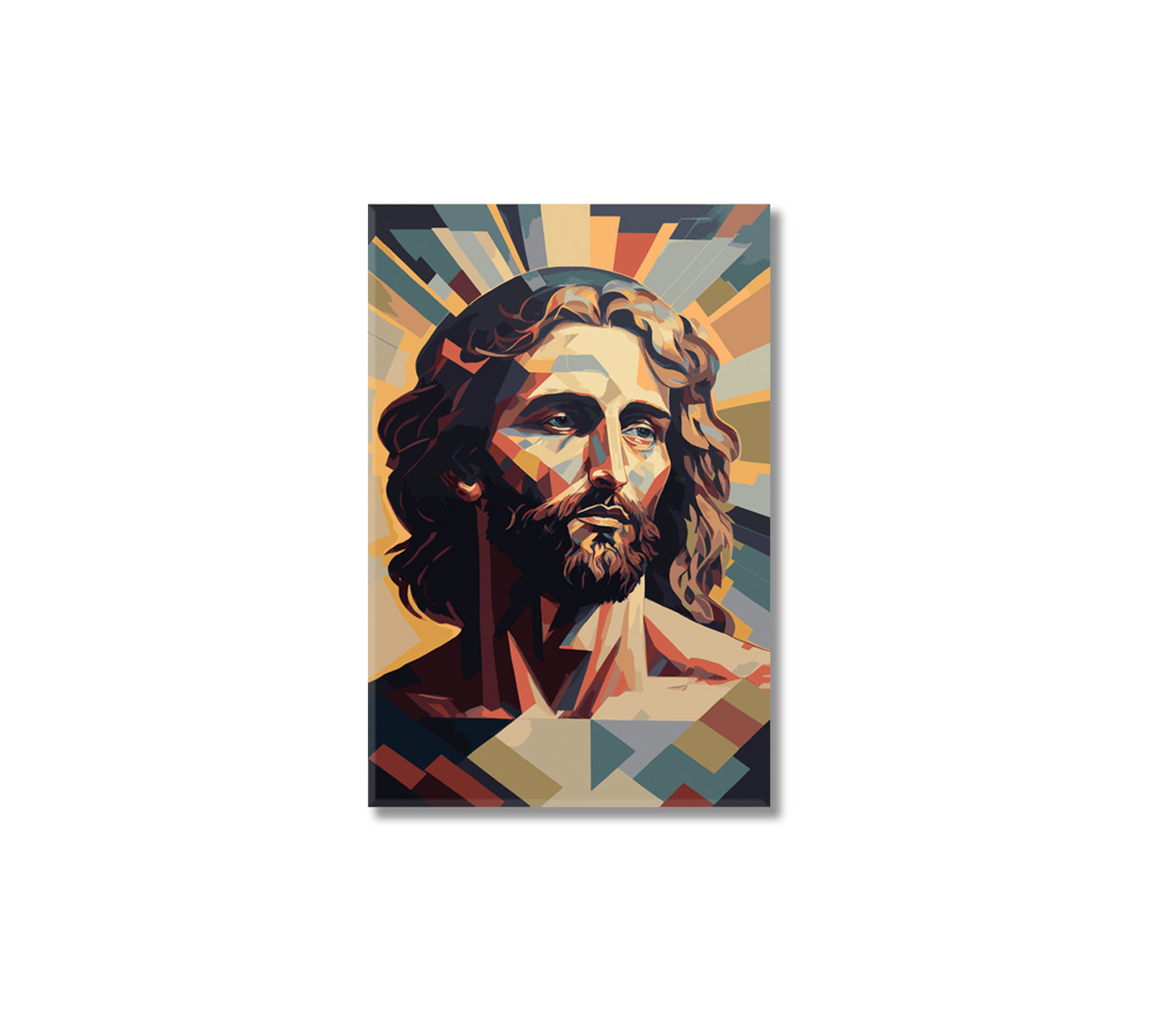 Jesus Christ Canvas Interior Design-Canvas Print-CetArt-1 panel-16x24 inches-CetArt