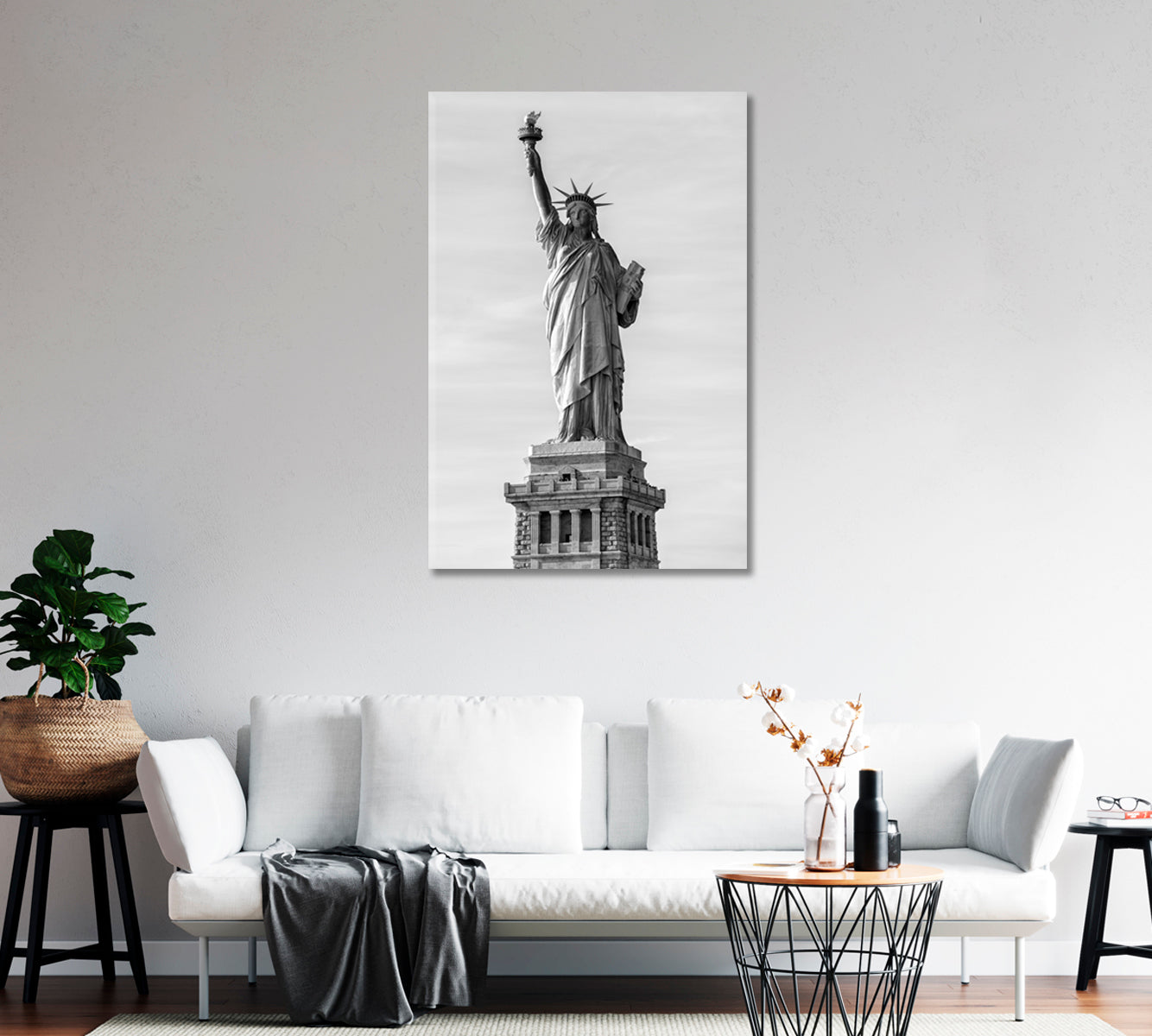 Statue of Liberty Canvas Wall Decor-Canvas Print-CetArt-1 panel-16x24 inches-CetArt