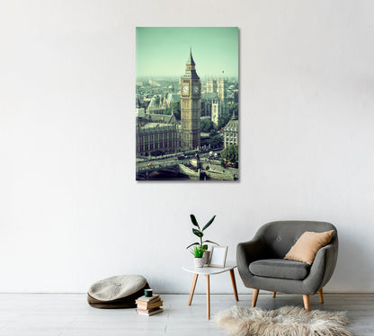 London Westminster Big Ben Canvas Print-Canvas Print-CetArt-1 panel-16x24 inches-CetArt