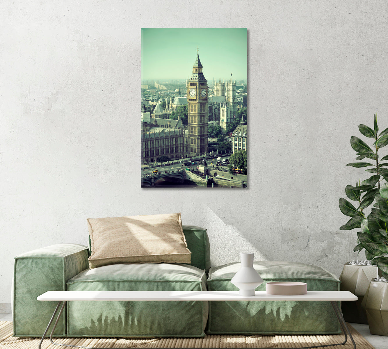 London Westminster Big Ben Canvas Print-Canvas Print-CetArt-1 panel-16x24 inches-CetArt