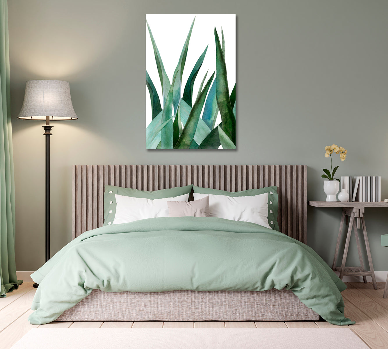 Agave Cactus Trendy Wall Decor-Canvas Print-CetArt-1 panel-16x24 inches-CetArt