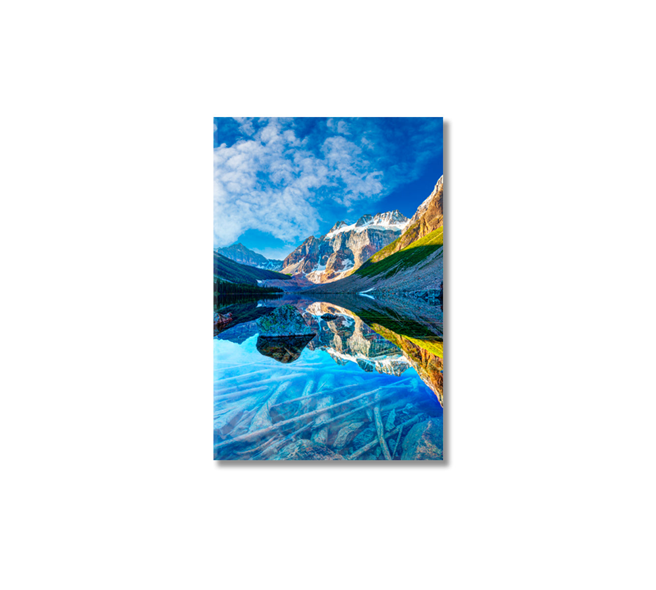 Consolation Lake Wall Decor Canvas-Canvas Print-CetArt-1 panel-16x24 inches-CetArt