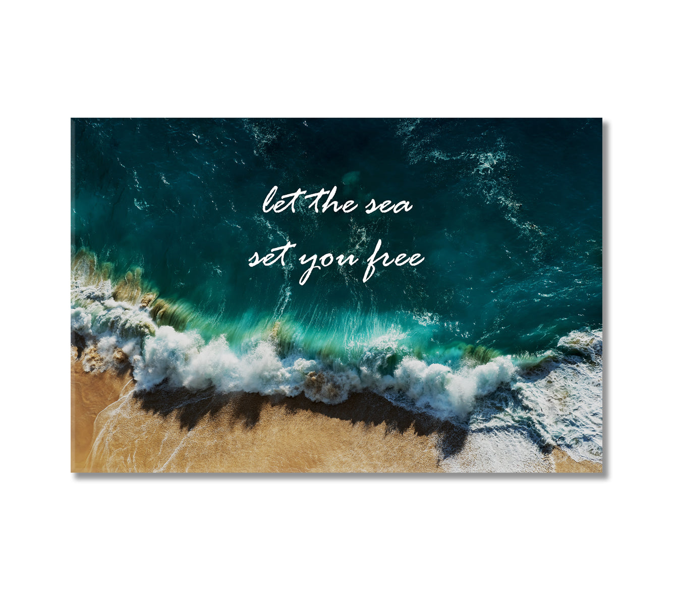 Let Sea Set You Free Canvas Print-Canvas Print-CetArt-1 Panel-24x16 inches-CetArt