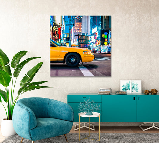 Time Square Office Canvas Print-Canvas Print-CetArt-1 panel-12x12 inches-CetArt