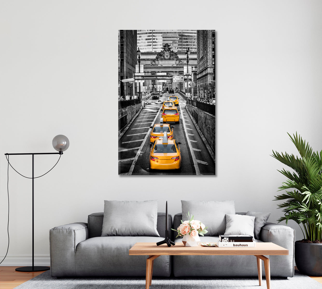 New York Yellow Сabs Canvas Print-Canvas Print-CetArt-1 panel-16x24 inches-CetArt