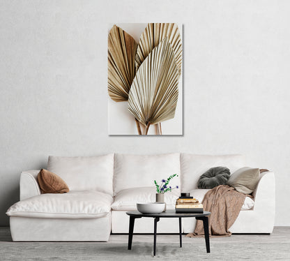 Palm Leaves Canvas Wall Decor-Canvas Print-CetArt-1 panel-16x24 inches-CetArt