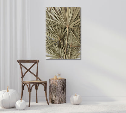 Dry Tropical Palm Leaf Wall Art-Canvas Print-CetArt-1 panel-16x24 inches-CetArt