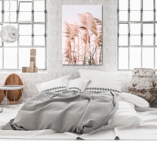 Pampa Grass Canvas Wall Decor Prints-Canvas Print-CetArt-1 panel-16x24 inches-CetArt