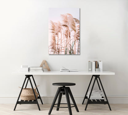 Pampa Grass Canvas Wall Decor Prints-Canvas Print-CetArt-1 panel-16x24 inches-CetArt