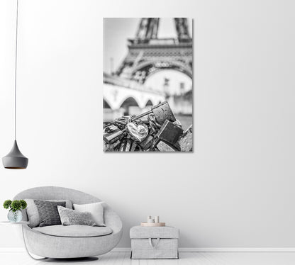 Love Locks in Paris Art Print-Canvas Print-CetArt-1 panel-16x24 inches-CetArt