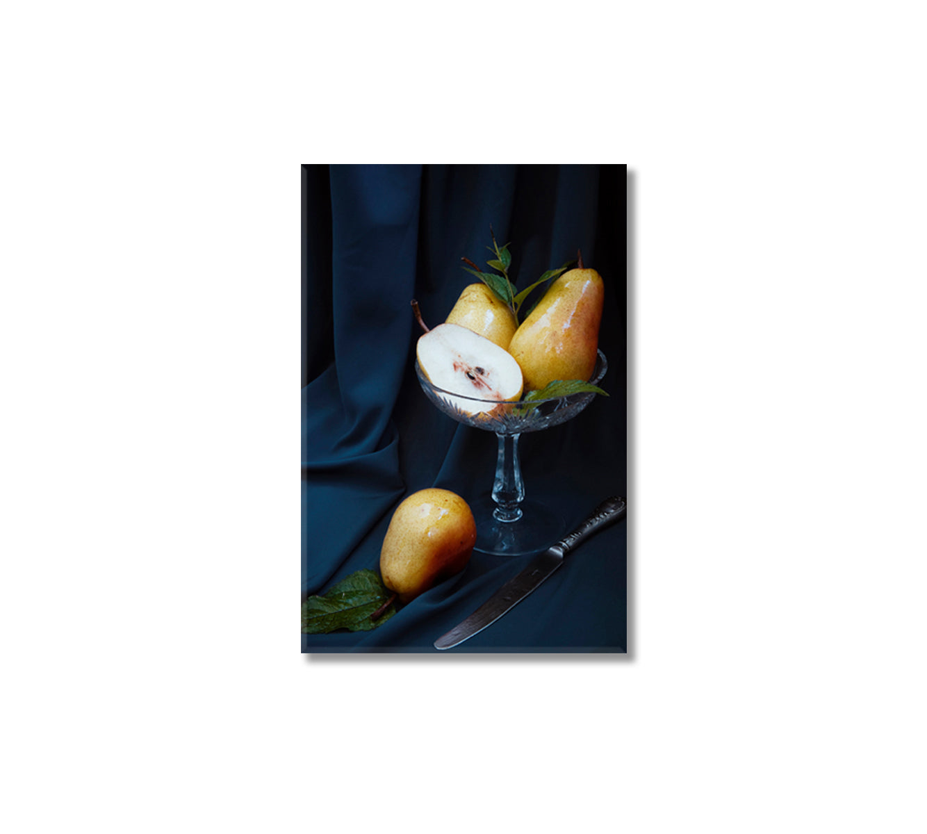 Pears Still Life Canvas Wall Decor-Canvas Print-CetArt-1 panel-16x24 inches-CetArt