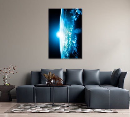 Planet Earth Modern Wall Decor-Canvas Print-CetArt-1 panel-16x24 inches-CetArt