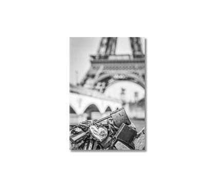 Love Locks in Paris Art Print-Canvas Print-CetArt-1 panel-16x24 inches-CetArt