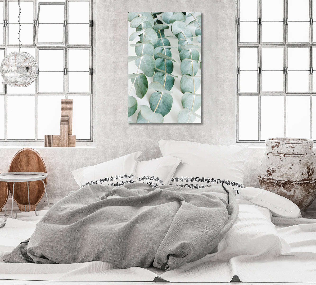 Eucalyptus Leaves Canvas Art Home Decor-Canvas Print-CetArt-1 panel-16x24 inches-CetArt