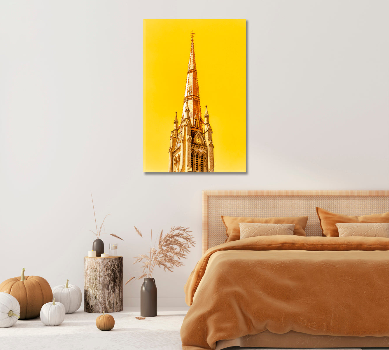 Saint James Cathedral Toronto Wall Art-Canvas Print-CetArt-1 panel-16x24 inches-CetArt