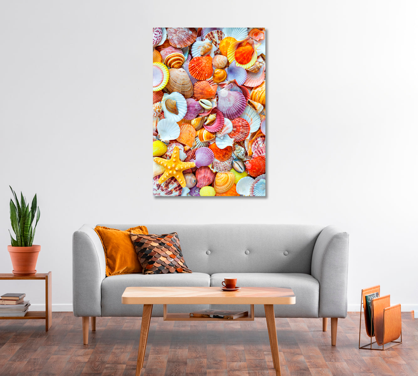 Amazing Seashells Wall Art Home Decor-Canvas Print-CetArt-1 panel-16x24 inches-CetArt