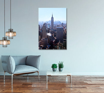 New York City Skyline Canvas Print-Canvas Print-CetArt-1 panel-16x24 inches-CetArt