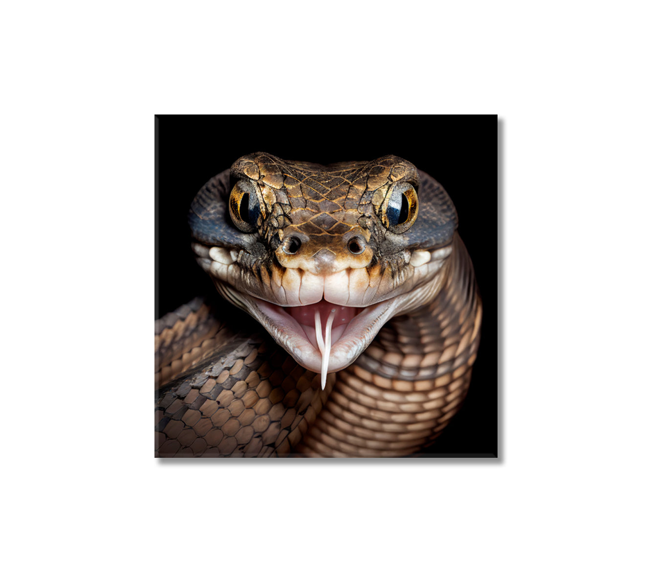 Poisonous Snake Canvas Art Home Decor-Canvas Print-CetArt-1 panel-12x12 inches-CetArt