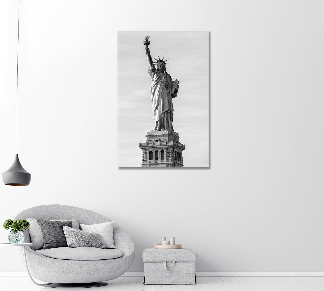 Statue of Liberty Canvas Wall Decor-Canvas Print-CetArt-1 panel-16x24 inches-CetArt