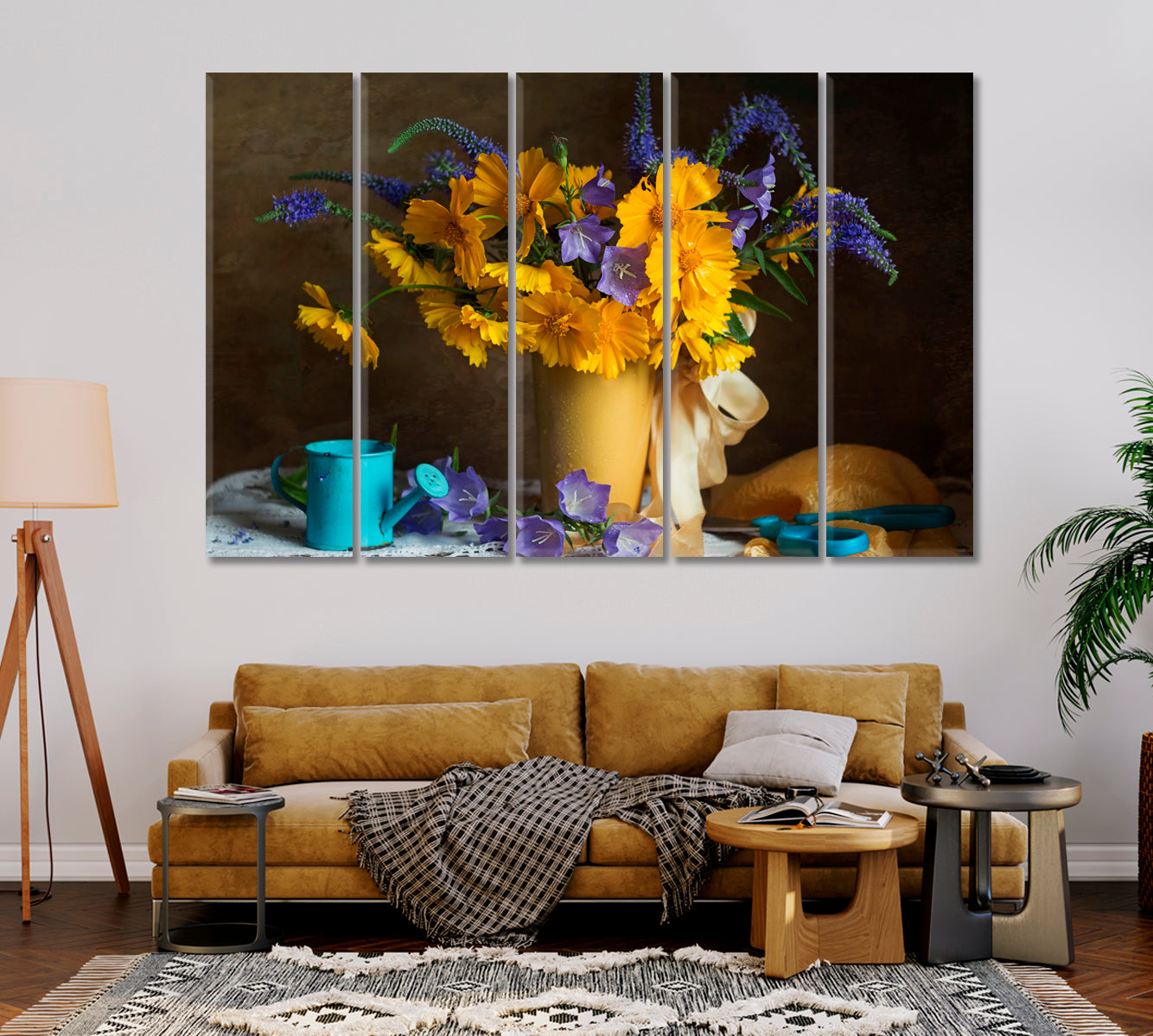 Summer Flowers Still Life Canvas Print-Canvas Print-CetArt-1 Panel-24x16 inches-CetArt