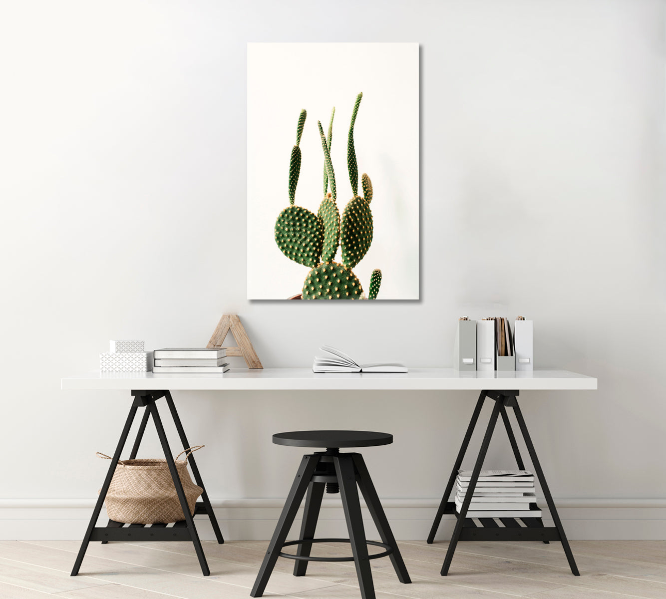 Succulent Cactus Canvas Print Wall Decoration-Canvas Print-CetArt-1 panel-16x24 inches-CetArt