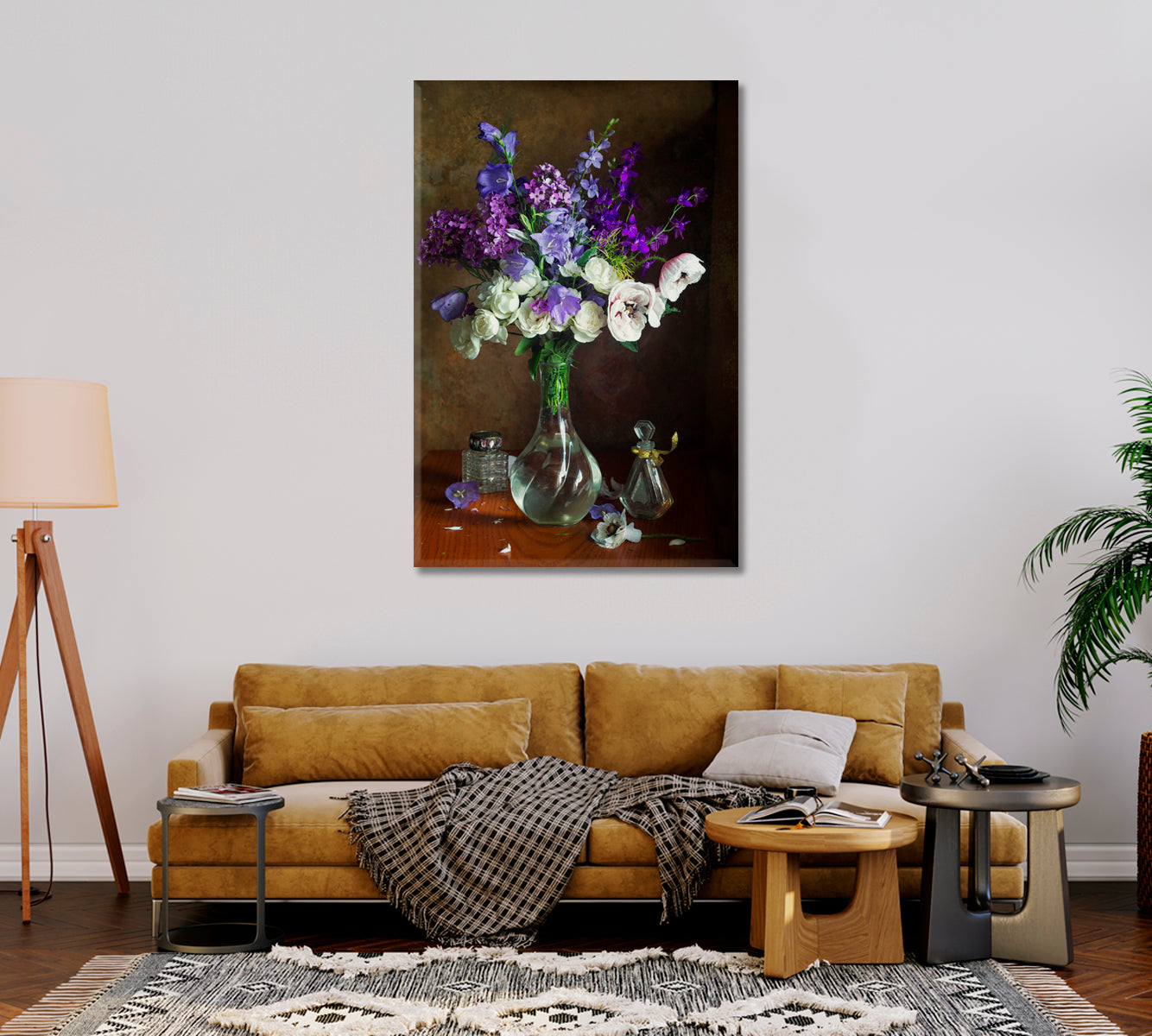 Summer Bouquet Canvas Wall Art Decor-Canvas Print-CetArt-1 panel-16x24 inches-CetArt