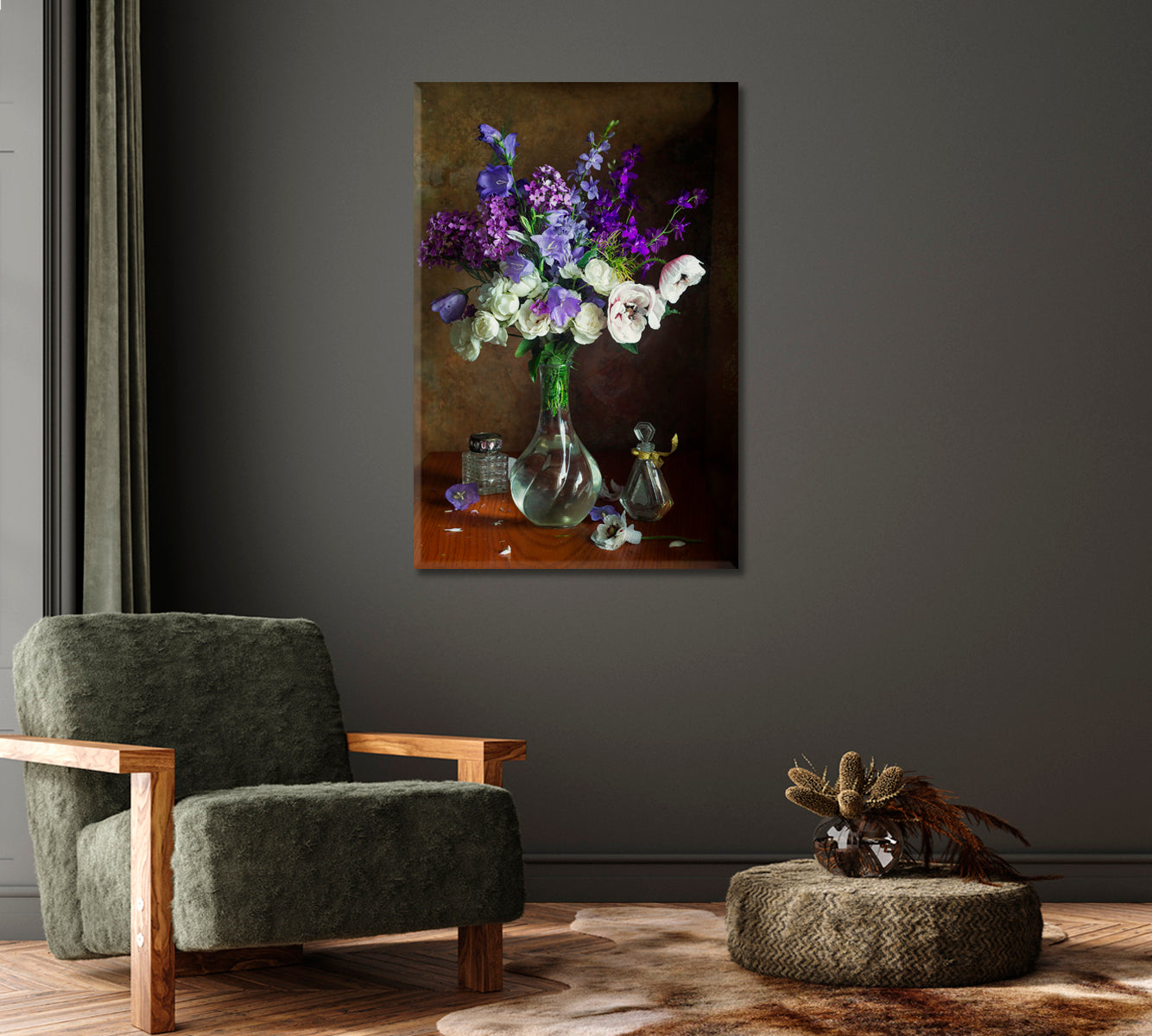 Summer Bouquet Canvas Wall Art Decor-Canvas Print-CetArt-1 panel-16x24 inches-CetArt